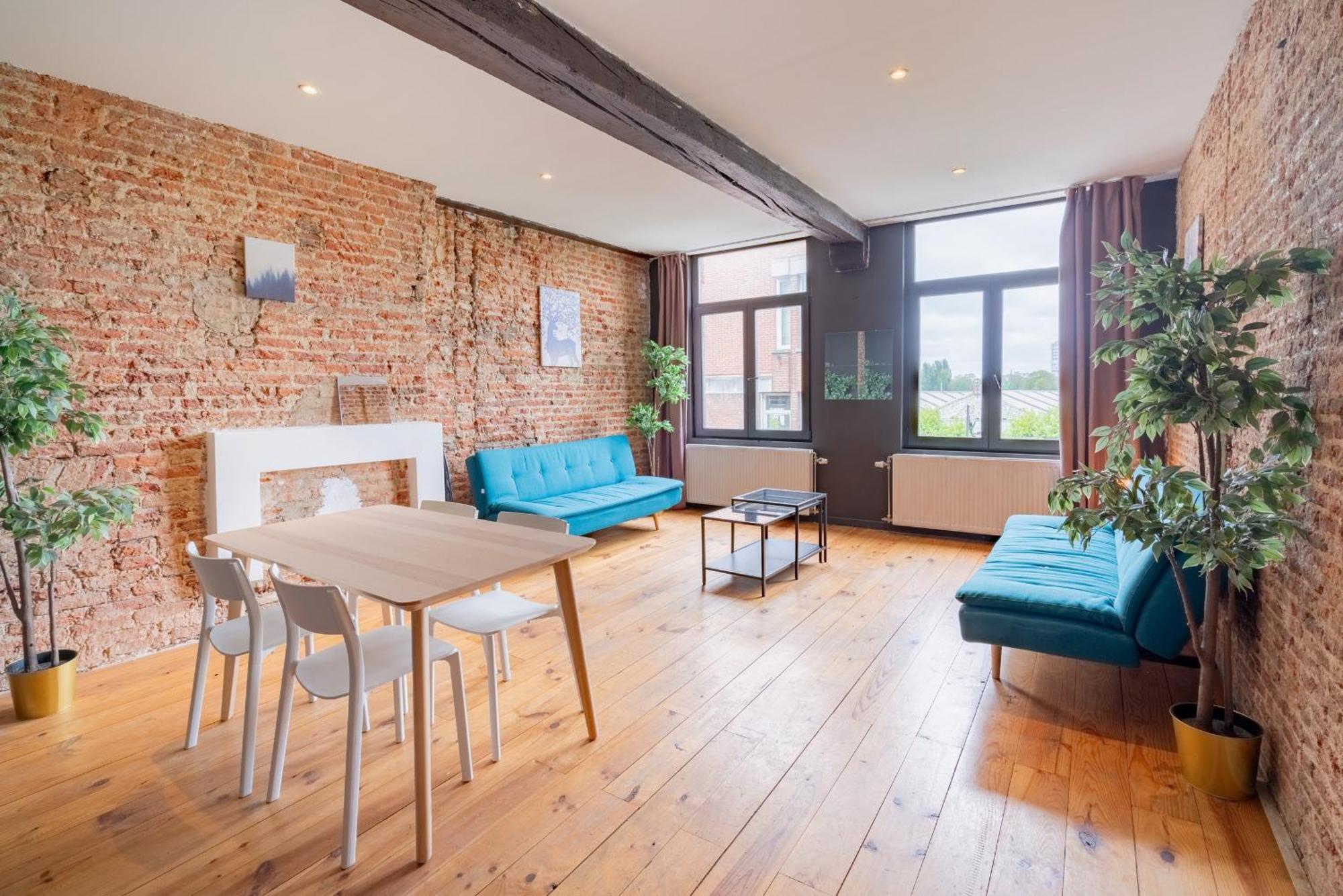 Charming Two-Bedroom River Side Apartment Antwerpen Exterior foto